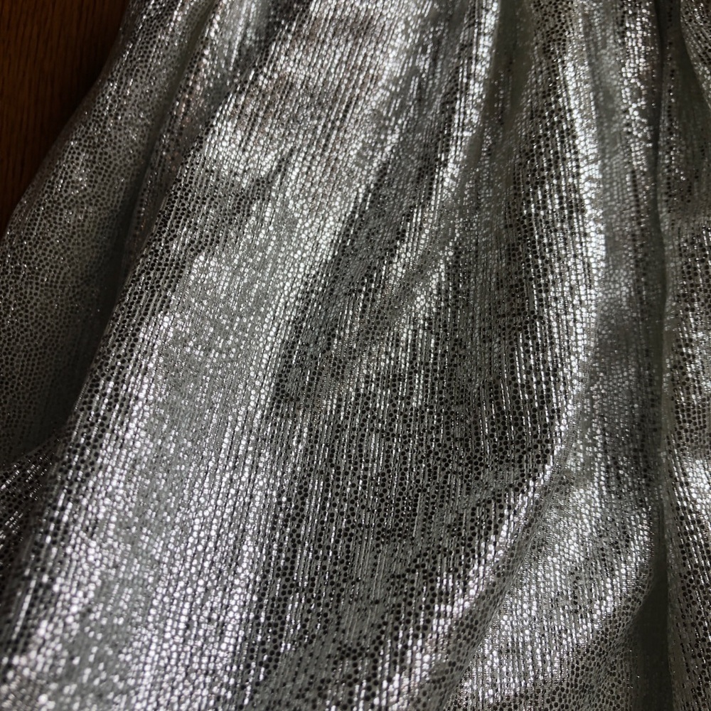 Queen of Sparkles Silver Glitter Swing Shorts New with Tags - Picture 3 of 7